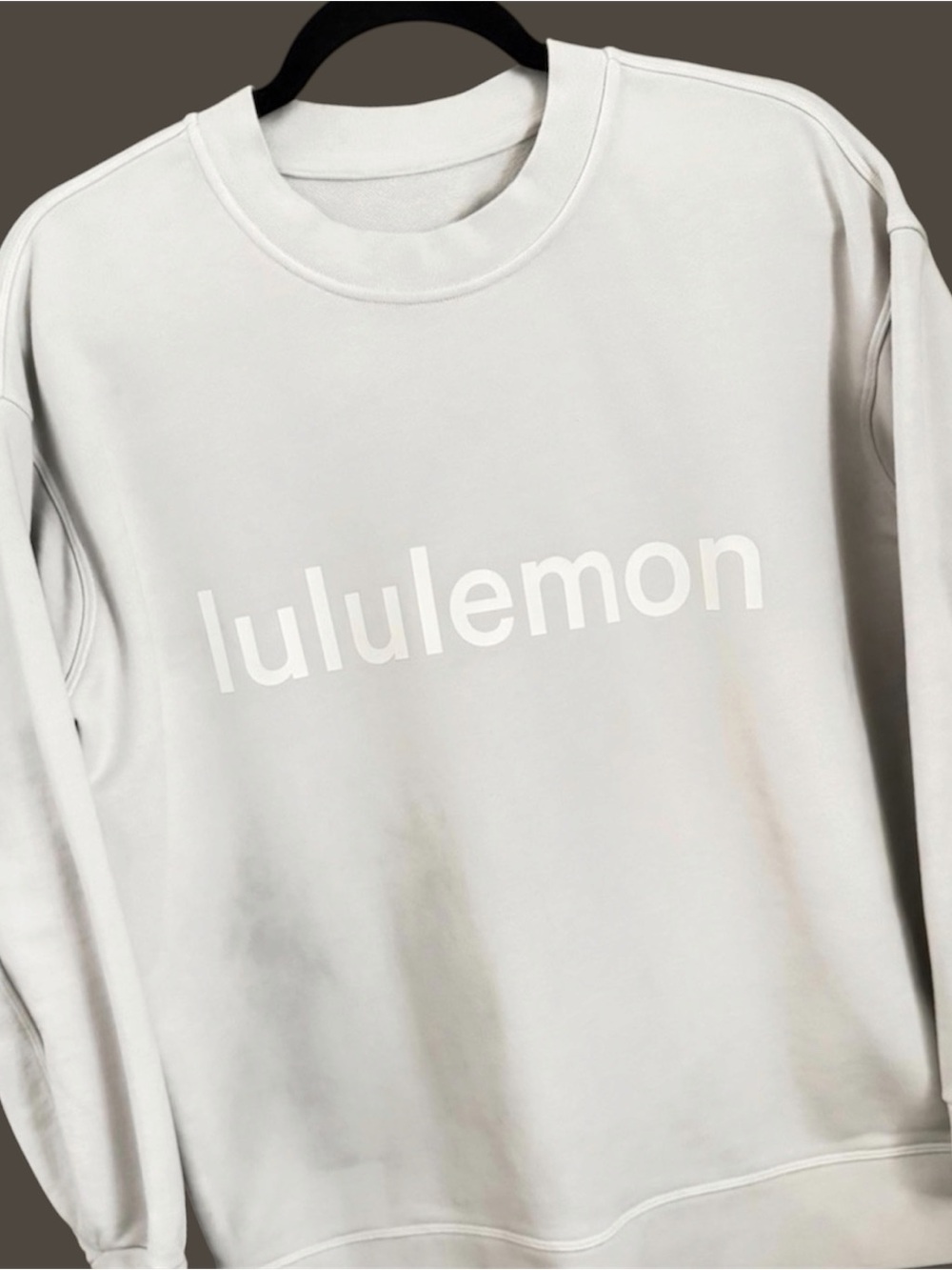 Rare Lululemon Perfectly Oversized Crew LOGO White